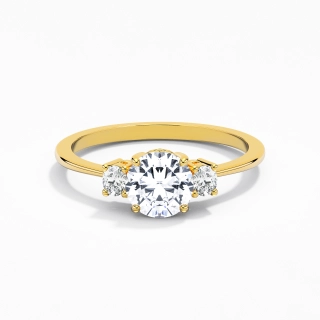 1.00ct Moissanite Engagement Ring 14K Gold