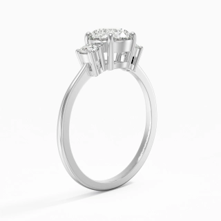 1.00ct Moissanite Engagement Ring Platinum