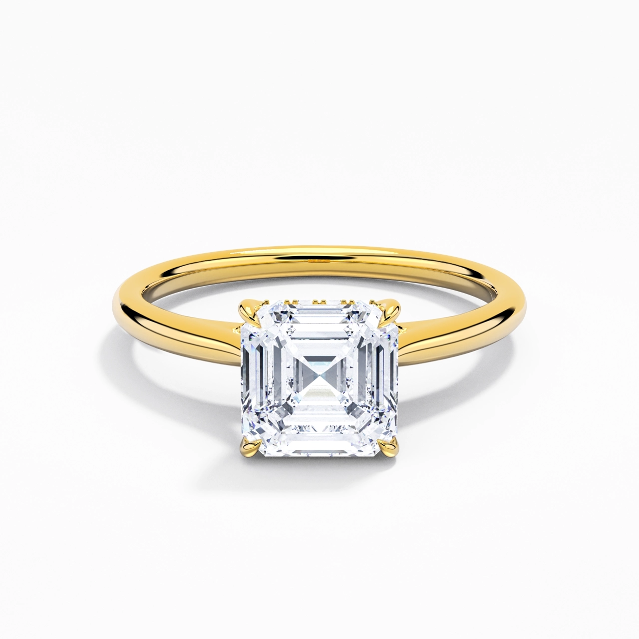 1.50ct Moissanite Bague de fiançailles Or 14 carats