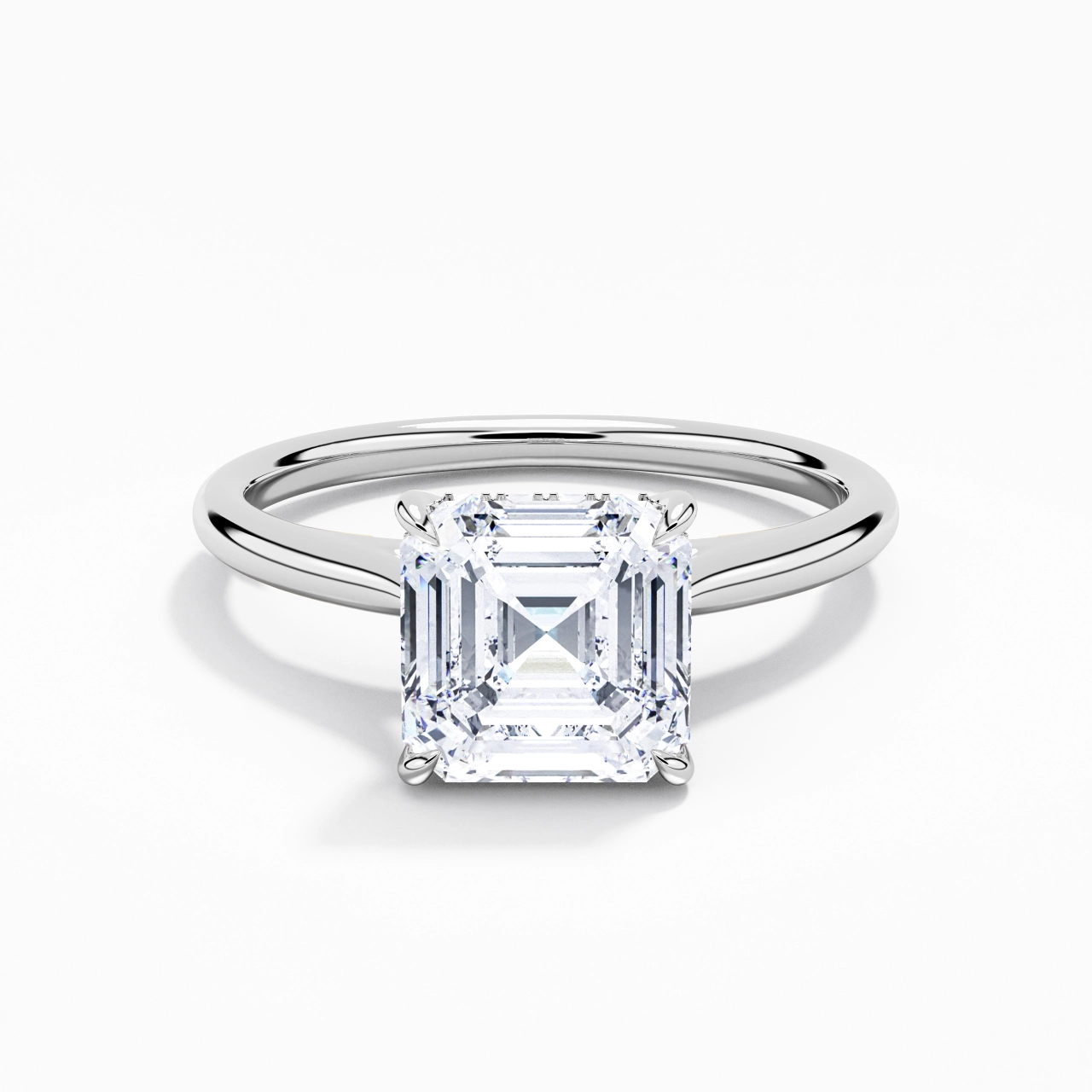 2.00ct Moissanite Engagement Ring Platinum