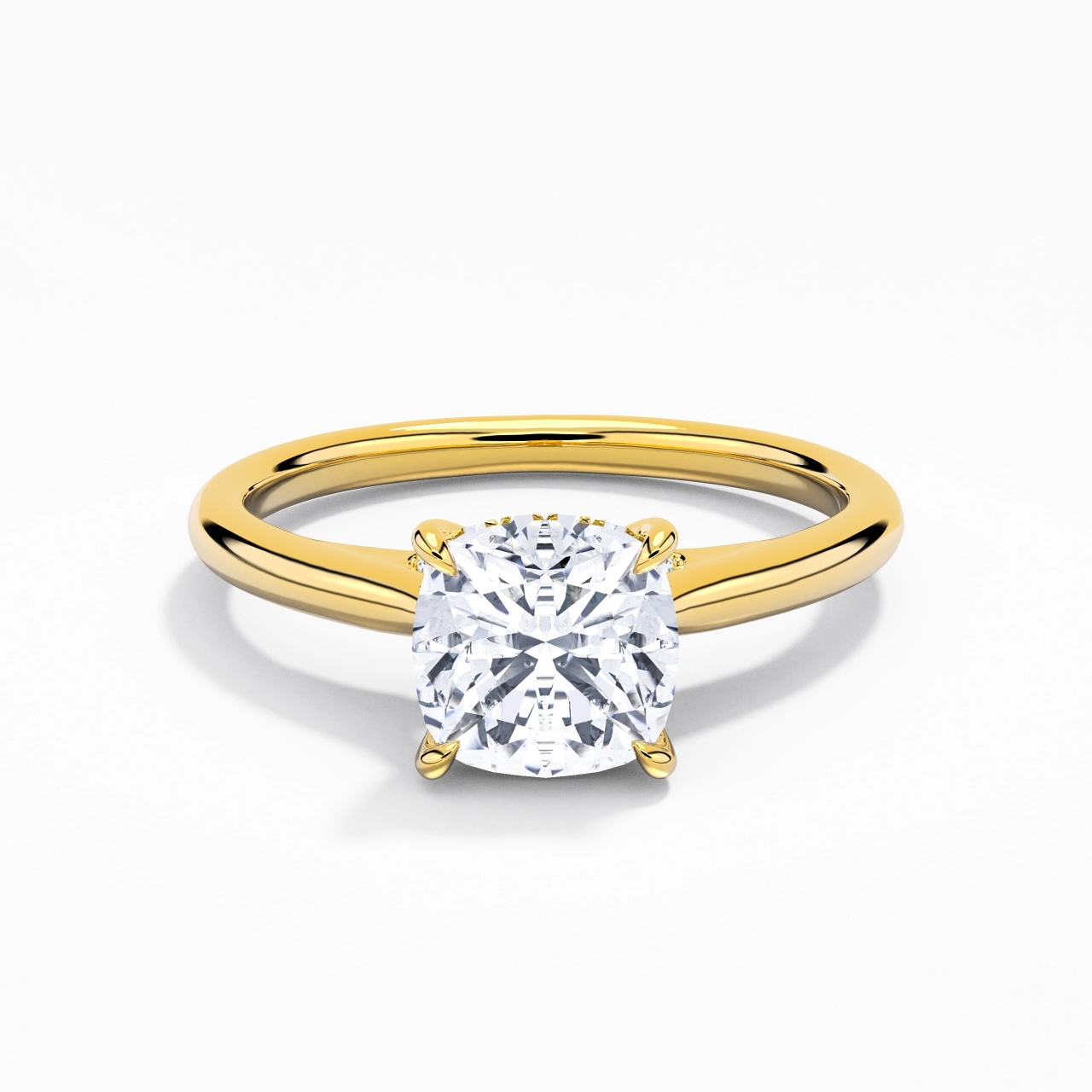 1.50ct Moissanite Engagement Ring 18K Gold