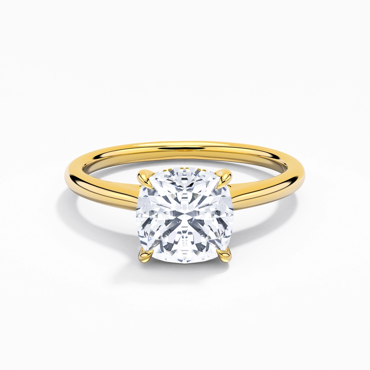 2.00ct Moissanite Engagement Ring 14K Gold