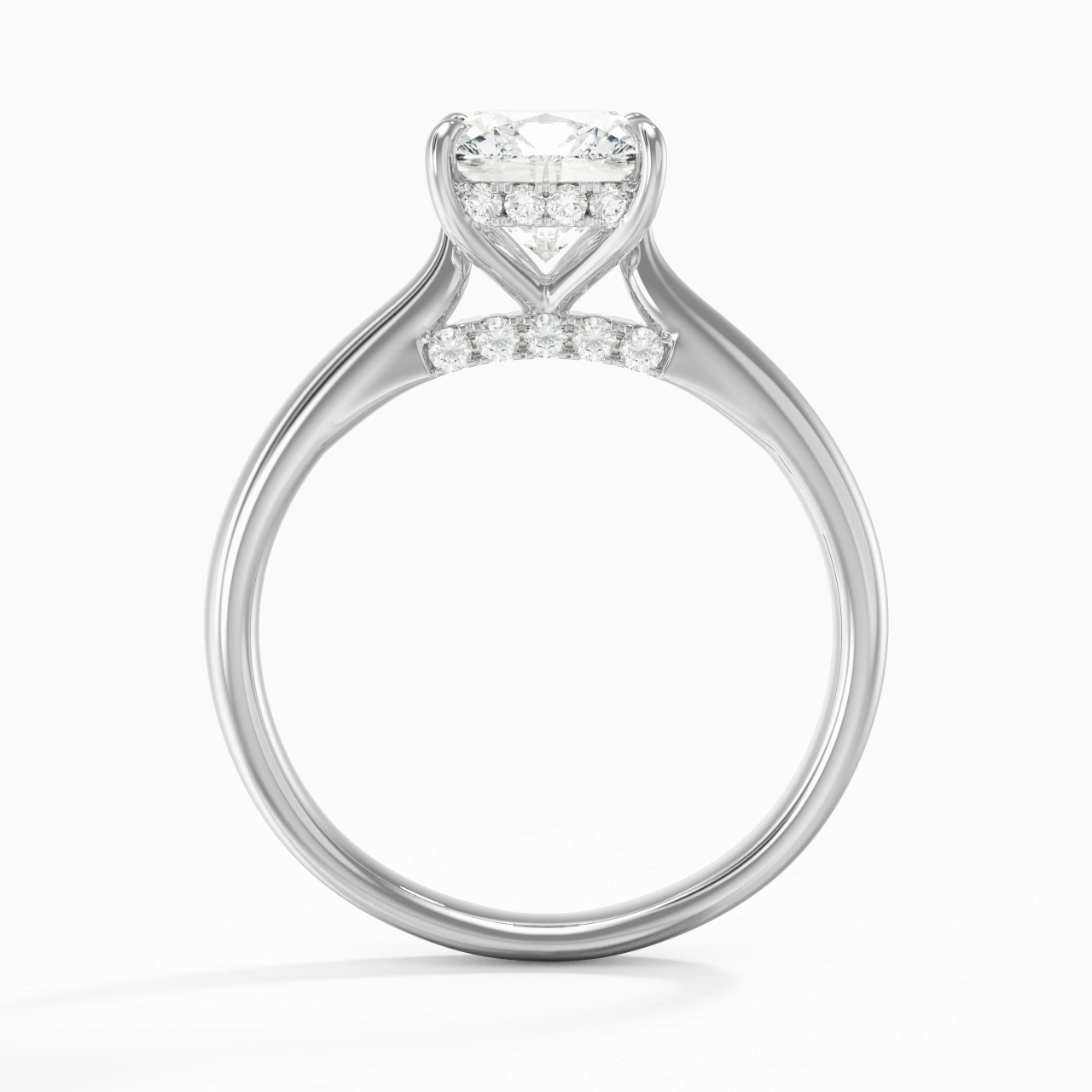 Timeless Cushion 2.00ct Moissanite Engagement Ring