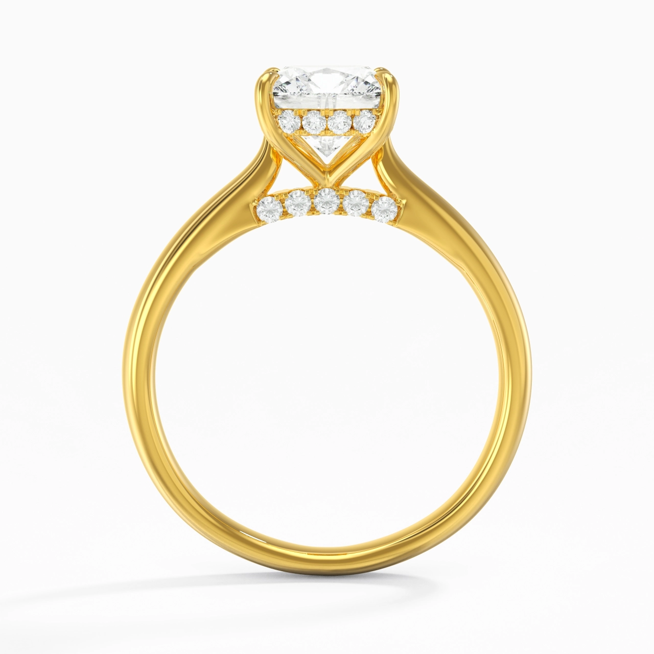 2.00ct Moissanite Engagement Ring 14K Gold