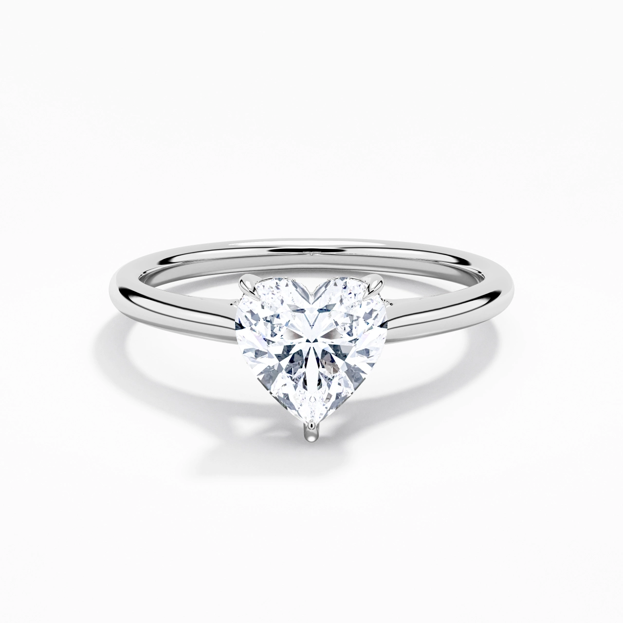 Éternel Cœur 1.00ct Moissanite Bague de fiançailles