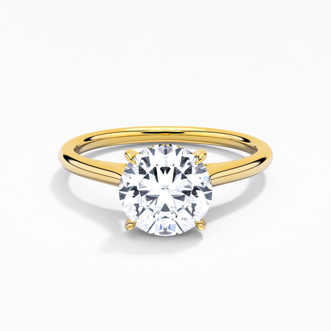 1.50ct Moissanite Bague de fiançailles Or 14 carats