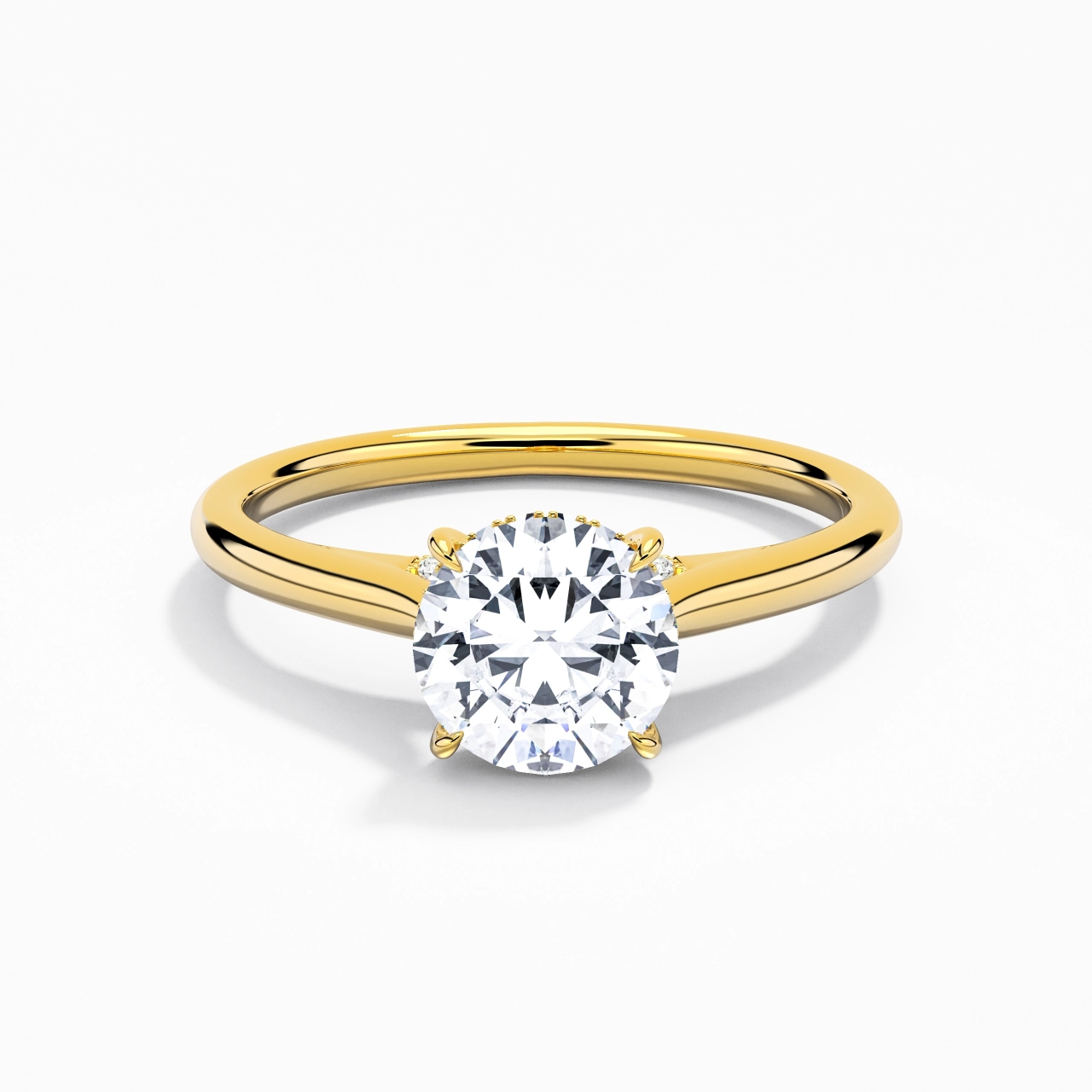 Éternel Rond 1.00ct Moissanite Bague de fiançailles