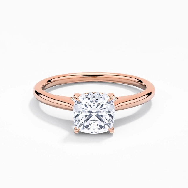 Timeless Cushion Moissanite Engagement Ring 1.00ct In White 925 Sterling Silver Cathedral Hidden Halo Traditional Shank