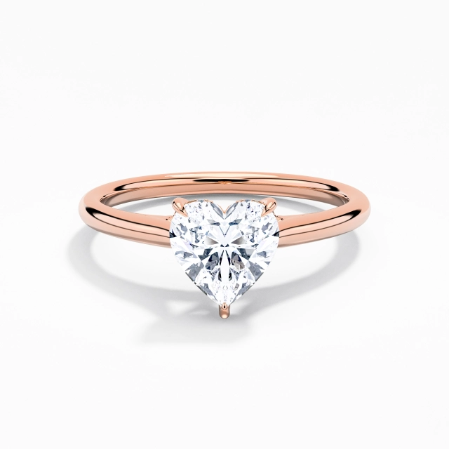 Éternel Cœur Moissanite Bague de fiançailles 1.00ct En Blanc Argent sterling 925 Cathédrale Halo caché Tige Traditionnelle