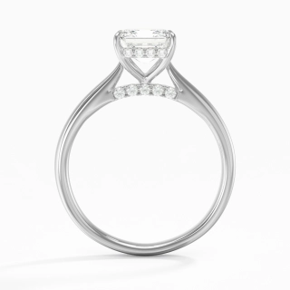 Éternel Asscher 1.50ct Moissanite Bague de fiançailles