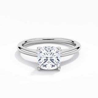 1.50ct Moissanite Engagement Ring 14K White Gold