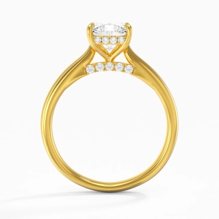 1.50ct Moissanite Engagement Ring 18K Gold