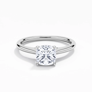 Timeless Cushion 1.00ct Moissanite Engagement Ring