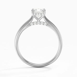 Timeless Cushion 1.00ct Moissanite Engagement Ring