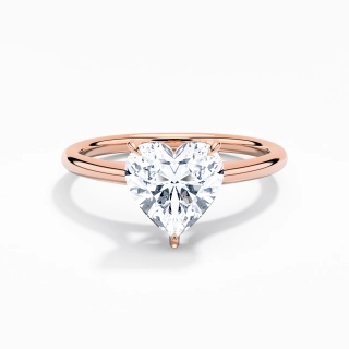 1.50ct Moissanite Bague de fiançailles Or rose 18 carats