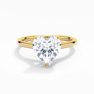 2.00ct Moissanite Bague de fiançailles Or 14 carats