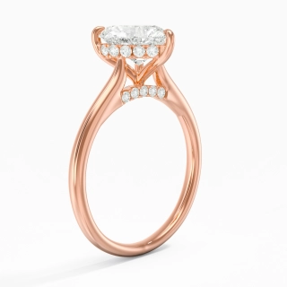 2.00ct Moissanite Engagement Ring 18K Rose Gold