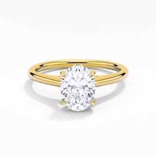 1.50ct Moissanite Engagement Ring 18K Gold