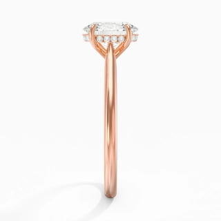 1.50ct Moissanite Engagement Ring 18K Rose Gold