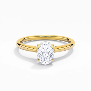 1.00ct Moissanite Bague de fiançailles Or 18 carats