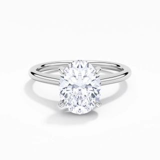 2.00ct Moissanite Bague de fiançailles Platine