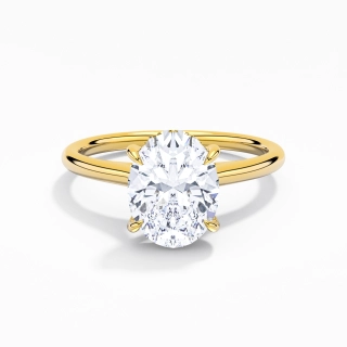 Timeless Oval 2.00ct Moissanite Engagement Ring