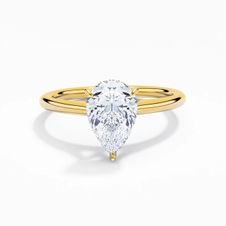 1.50ct Moissanite Bague de fiançailles Or 14 carats