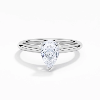 Timeless Pear 1.00ct Moissanite Engagement Ring