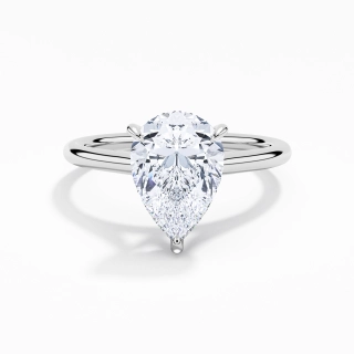 2.00ct Moissanite Bague de fiançailles Platine