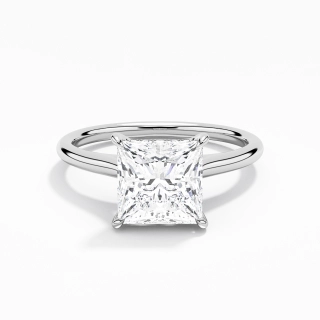 2.00ct Moissanite Engagement Ring 14K White Gold