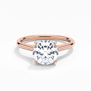 1.50ct Moissanite Engagement Ring 18K Rose Gold