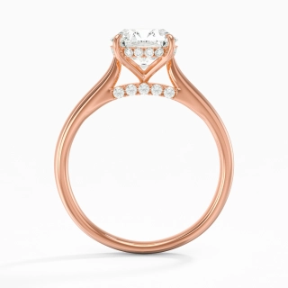 1.50ct Moissanite Engagement Ring 18K Rose Gold