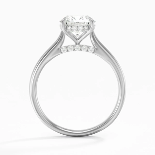 1.50ct Moissanite Engagement Ring 18K White Gold