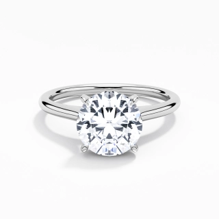 2.00ct Moissanite Bague de fiançailles Or blanc 18 carats