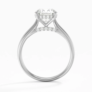 2.00ct Moissanite Engagement Ring 14K White Gold