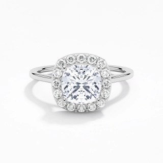 Simple Cushion 1.50ct Moissanite Engagement Ring