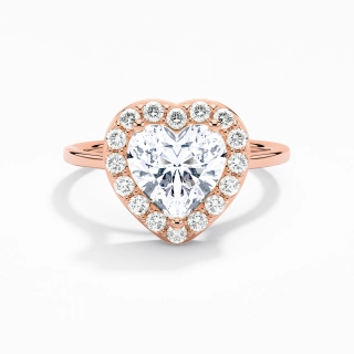 1.50ct Moissanite Engagement Ring 18K Rose Gold