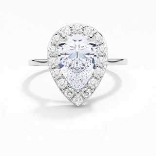 2.00ct Moissanite Engagement Ring Platinum