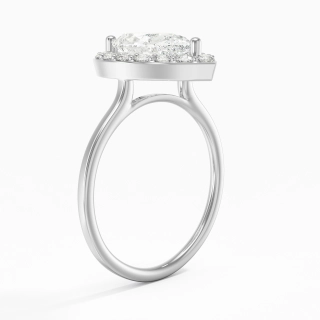 2.00ct Moissanite Engagement Ring Platinum