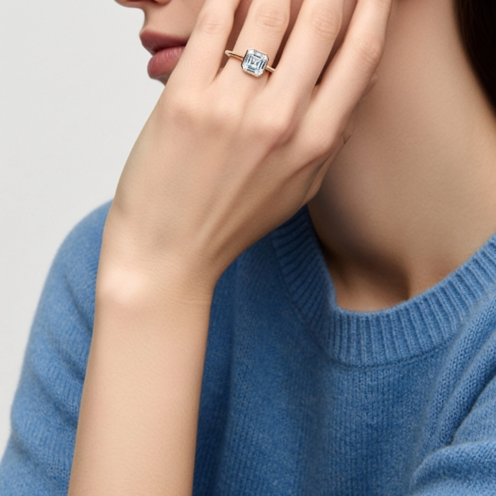 2.00ct Moissanite Engagement Ring 925 Sterling Silver