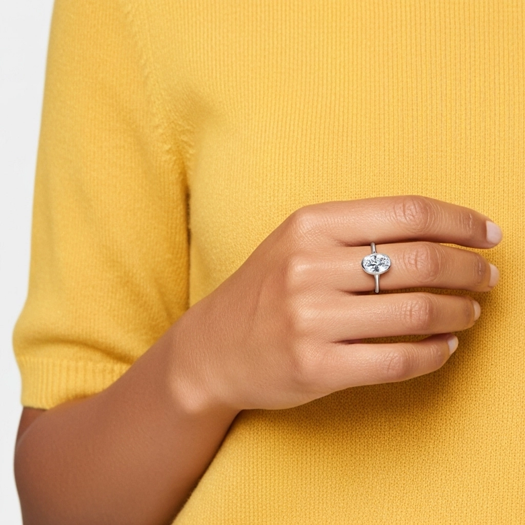 2.00ct Moissanite Bague de fiançailles Argent sterling 925