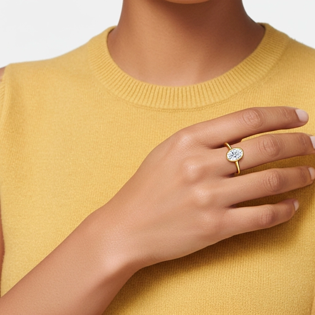 1.50ct Moissanite Engagement Ring 925 Sterling Silver