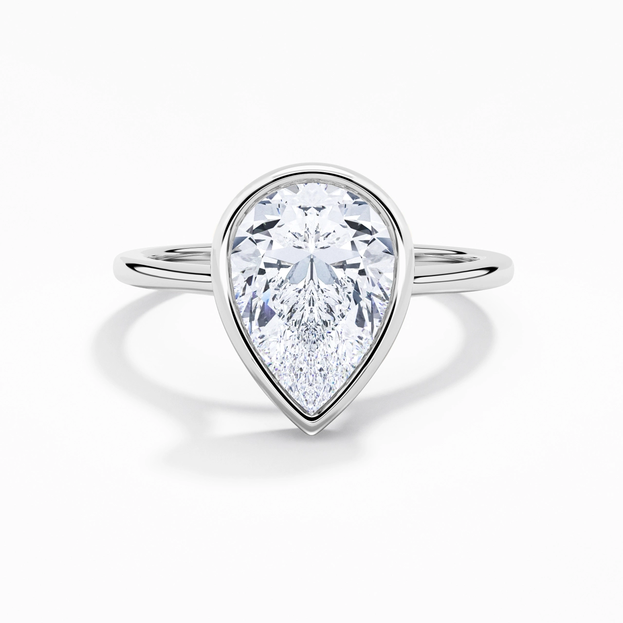 2.00ct Moissanite Engagement Ring 925 Sterling Silver