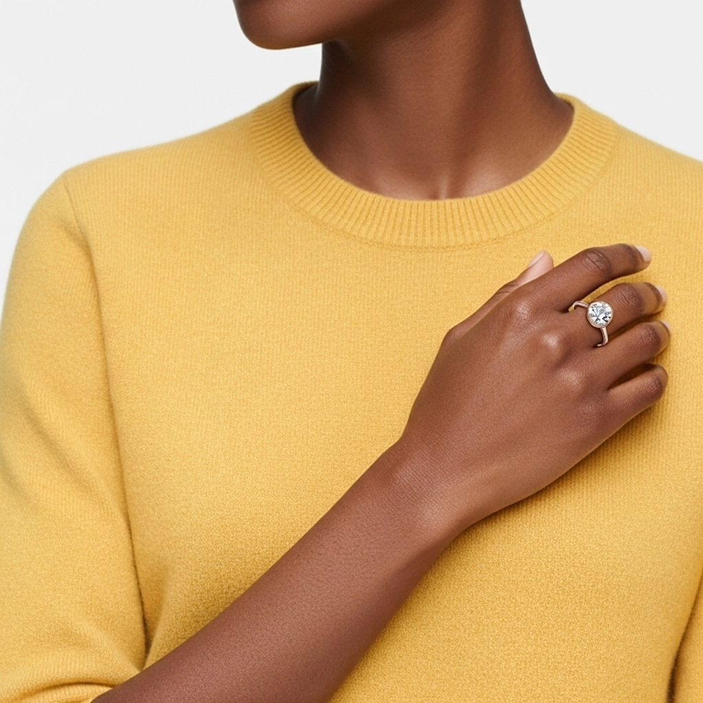 2.00ct Moissanite Bague de fiançailles Argent sterling 925