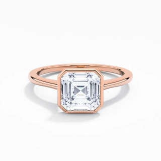 Understated Asscher 1.50ct Moissanite Engagement Ring