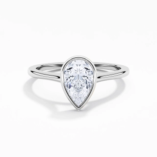 1.00ct Moissanite Engagement Ring 925 Sterling Silver