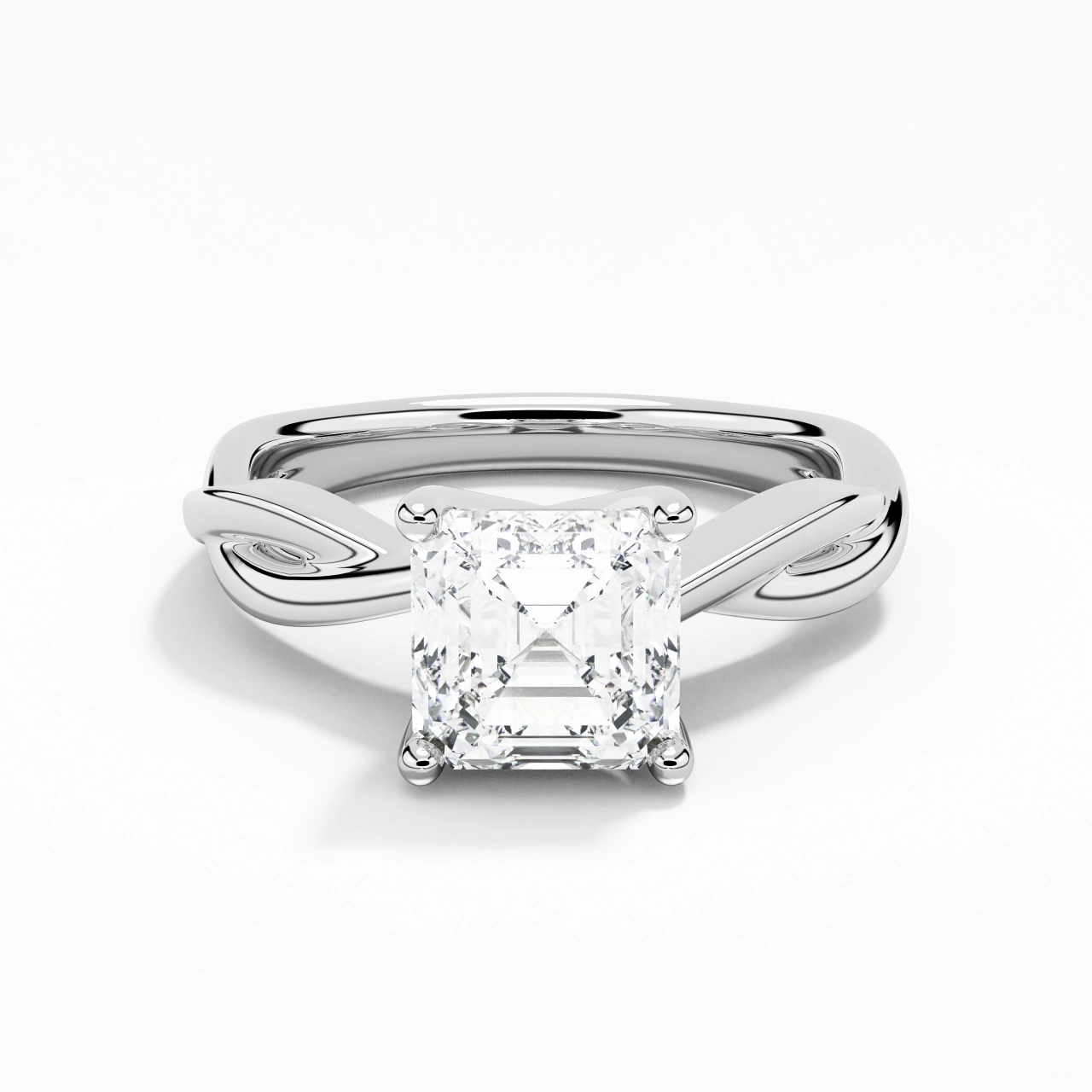 1.50ct Moissanite Engagement Ring 925 Sterling Silver