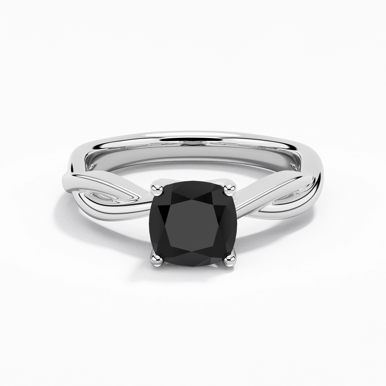 Sobre Coussin 2.00ct Moissanite Zircon cubique Bague de fiançailles
