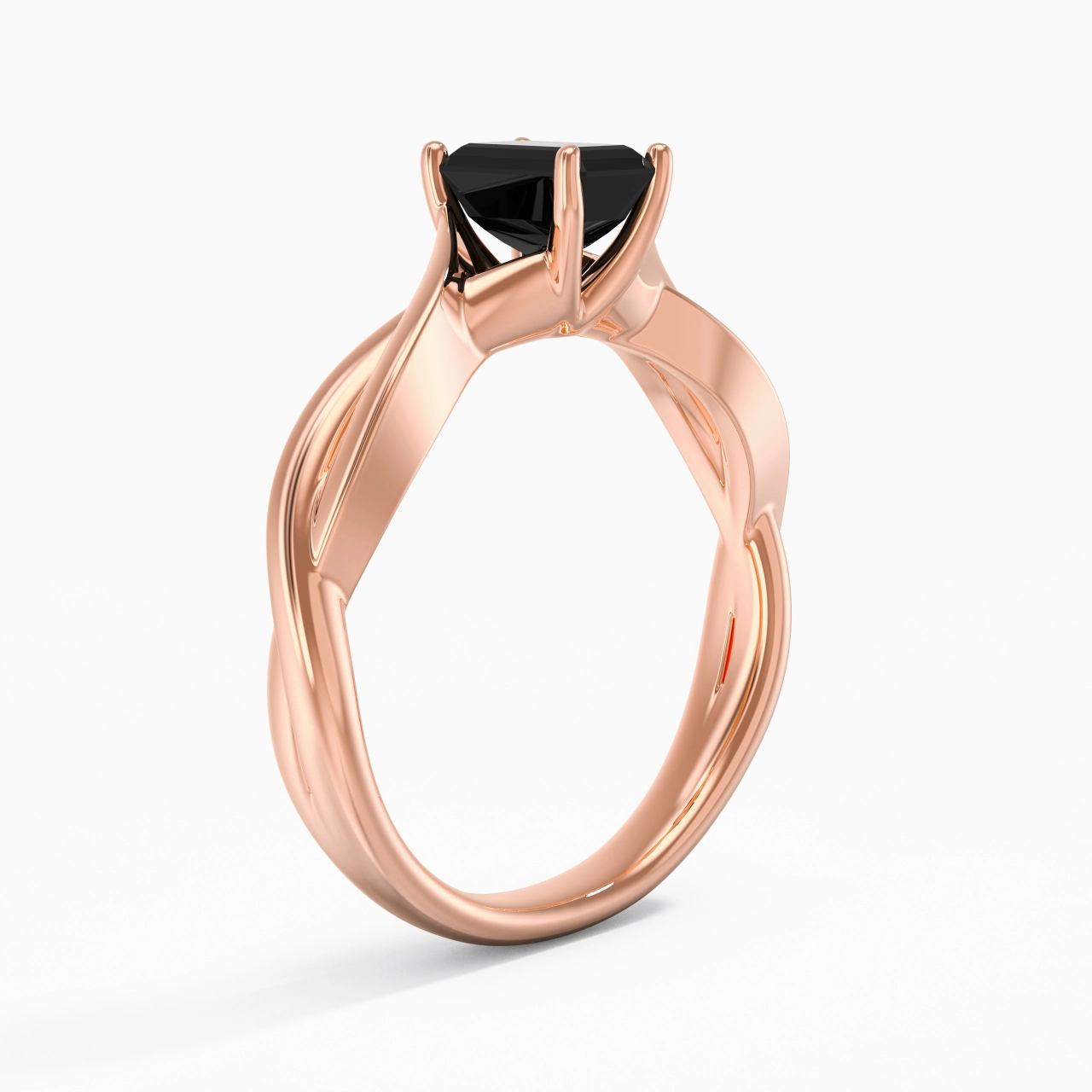 Sobre Émeraude 0.80ct Moissanite Zircon cubique Bague de fiançailles