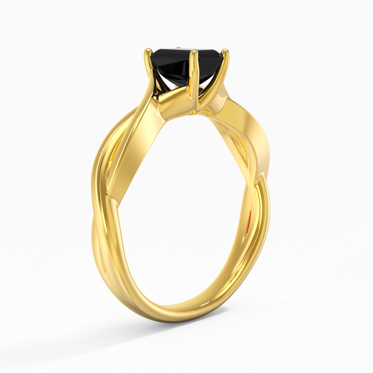 Sobre Émeraude 0.80ct Moissanite Zircon cubique Bague de fiançailles
